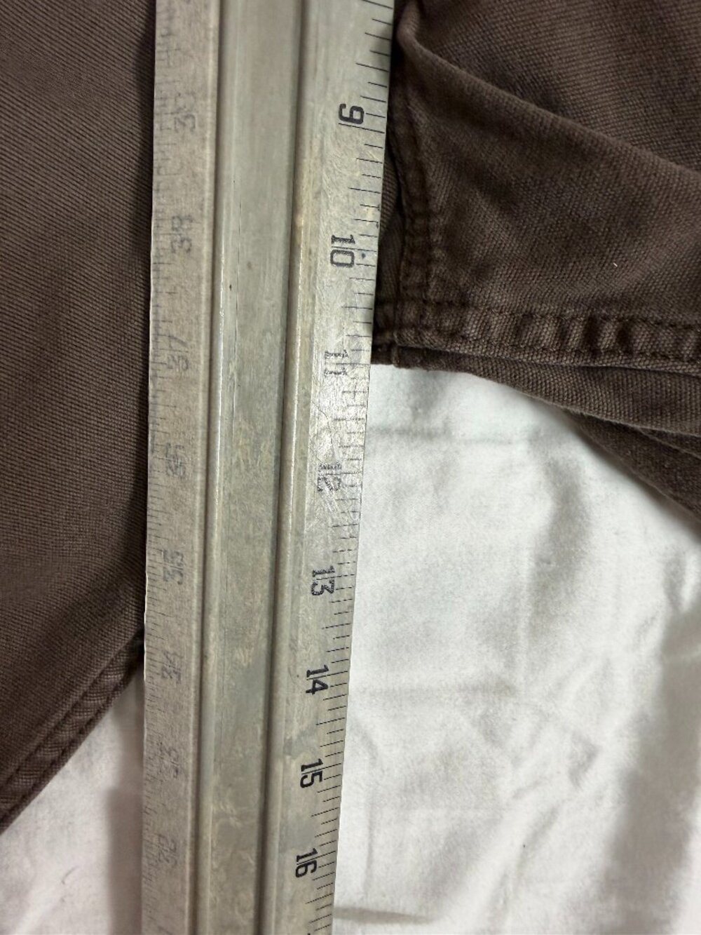 Carhartt Rugged Flex Canvas Work Pants Brown Relaxed Fit 34x30 - Picture 10 of 14